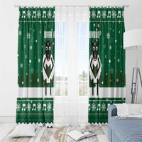 Sheep Baaa Humbug Christmas Window Curtain Xmas Holiday Patterns - Wonder Print Shop