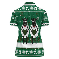 Sheep Baaa Humbug Christmas Women Polo Shirt Xmas Holiday Patterns - Wonder Print Shop