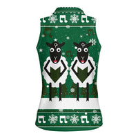 Sheep Baaa Humbug Christmas Women Sleeveless Polo Shirt Xmas Holiday Patterns - Wonder Print Shop