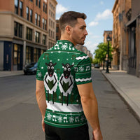 Sheep Baaa Humbug Christmas Zipper Polo Shirt Xmas Holiday Patterns - Wonder Print Shop