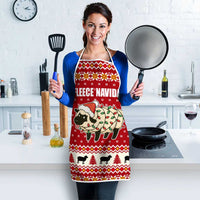 Sheep Merry Christmas Apron Xmas Holiday Patterns - Wonder Print Shop