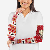 Sheep Merry Christmas Arm Sleeves Xmas Holiday Patterns - Wonder Print Shop