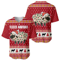 Sheep Merry Christmas Baseball Jersey Xmas Holiday Patterns - Wonder Print Shop