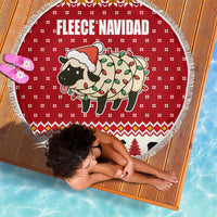 Sheep Merry Christmas Beach Blanket Xmas Holiday Patterns - Wonder Print Shop
