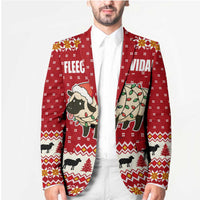Sheep Merry Christmas Blazer Xmas Holiday Patterns - Wonder Print Shop