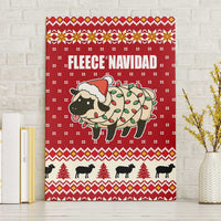 Sheep Merry Christmas Canvas Wall Art Xmas Holiday Patterns - Wonder Print Shop