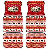 Sheep Merry Christmas Car Mats Xmas Holiday Patterns - Wonder Print Shop