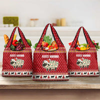 Sheep Merry Christmas Grocery Bag Xmas Holiday Patterns - Wonder Print Shop