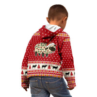 Sheep Merry Christmas Kid Hoodie Xmas Holiday Patterns - Wonder Print Shop