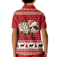 Sheep Merry Christmas Kid Polo Shirt Xmas Holiday Patterns - Wonder Print Shop