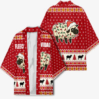 Sheep Merry Christmas Kimono Xmas Holiday Patterns - Wonder Print Shop