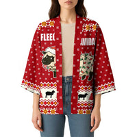 Sheep Merry Christmas Kimono Xmas Holiday Patterns - Wonder Print Shop