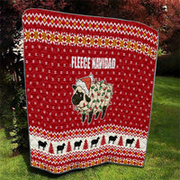 Sheep Merry Christmas Quilt Xmas Holiday Patterns - Wonder Print Shop