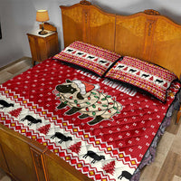 Sheep Merry Christmas Quilt Bed Set Xmas Holiday Patterns - Wonder Print Shop