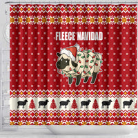 Sheep Merry Christmas Shower Curtain Xmas Holiday Patterns - Wonder Print Shop