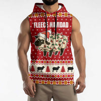 Sheep Merry Christmas Sleeveless Hoodie Xmas Holiday Patterns - Wonder Print Shop