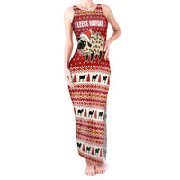 Sheep Merry Christmas Tank Maxi Dress Xmas Holiday Patterns - Wonder Print Shop
