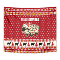 Sheep Merry Christmas Tapestry Xmas Holiday Patterns - Wonder Print Shop