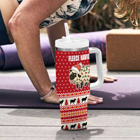 Sheep Merry Christmas Tumbler With Handle Xmas Holiday Patterns - Wonder Print Shop