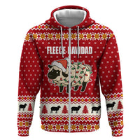 Sheep Merry Christmas Zip Hoodie Xmas Holiday Patterns - Wonder Print Shop