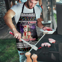 Siberian Husky Show Up Xmas Christmas Apron Xmas Holiday Patterns - Wonder Print Shop