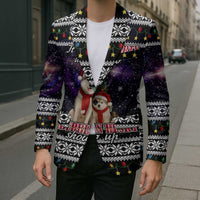 Siberian Husky Show Up Xmas Christmas Blazer Xmas Holiday Patterns - Wonder Print Shop