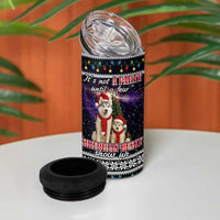 Siberian Husky Show Up Xmas Christmas 4 in 1 Can Cooler Tumbler Xmas Holiday Patterns - Wonder Print Shop