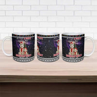 Siberian Husky Show Up Xmas Christmas Ceramic Mug Xmas Holiday Patterns - Wonder Print Shop