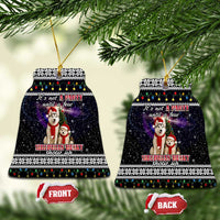 Siberian Husky Show Up Xmas Christmas Ceramic Ornament Xmas Holiday Patterns - Wonder Print Shop