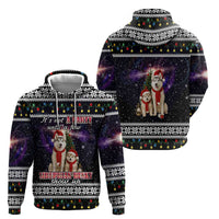 Siberian Husky Show Up Xmas Christmas Hoodie Xmas Holiday Patterns - Wonder Print Shop