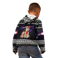 Siberian Husky Show Up Xmas Christmas Kid Hoodie Xmas Holiday Patterns - Wonder Print Shop