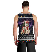 Siberian Husky Show Up Xmas Christmas Men Tank Top Xmas Holiday Patterns - Wonder Print Shop
