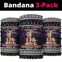 Siberian Husky Show Up Xmas Christmas Neck Gaiter Xmas Holiday Patterns - Wonder Print Shop