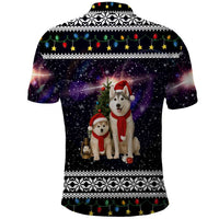Siberian Husky Show Up Xmas Christmas Polo Shirt Xmas Holiday Patterns - Wonder Print Shop