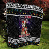 Siberian Husky Show Up Xmas Christmas Quilt Xmas Holiday Patterns - Wonder Print Shop