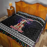 Siberian Husky Show Up Xmas Christmas Quilt Xmas Holiday Patterns - Wonder Print Shop