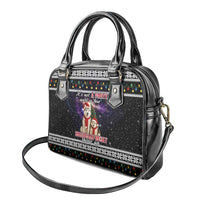 Siberian Husky Show Up Xmas Christmas Shoulder Handbag Xmas Holiday Patterns - Wonder Print Shop