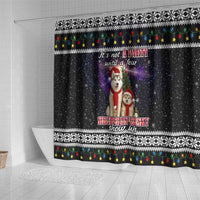 Siberian Husky Show Up Xmas Christmas Shower Curtain Xmas Holiday Patterns - Wonder Print Shop