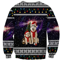 Siberian Husky Show Up Xmas Christmas Sweatshirt Xmas Holiday Patterns - Wonder Print Shop