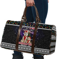Siberian Husky Show Up Xmas Christmas Travel Bag Xmas Holiday Patterns - Wonder Print Shop