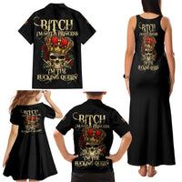 I'm Not A Princess I'm The Fcking Queen Family Matching Tank Maxi Dress and Hawaiian Shirt - Wonder Print Shop
