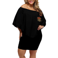 I'm Not A Princess I'm The Fcking Queen Off Shoulder Short Dress - Wonder Print Shop