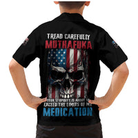 Tread Carefully Muthafuka Family Matching Mermaid Dress and Hawaiian Shirt - Wonder Print Shop