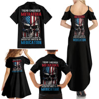 Tread Carefully Muthafuka Family Matching Summer Maxi Dress and Hawaiian Shirt - Wonder Print Shop