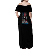 Tread Carefully Muthafuka Off Shoulder Maxi Dress - Wonder Print Shop