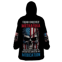 Tread Carefully Muthafuka Wearable Blanket Hoodie - Wonder Print Shop