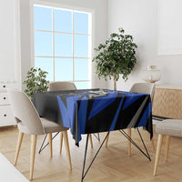 Personalized Extreme Motocross Tablecloth with Blue Rider – Dirt Bike Racing Design - Wonder Print Shop
