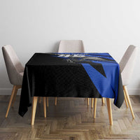 Personalized Extreme Motocross Tablecloth with Blue Rider – Dirt Bike Racing Design - Wonder Print Shop