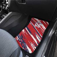 Personalized Patriotic Motocross Car Mats with USA Flag Colors – Dirt Bike Racing Design - Wonder Print Shop