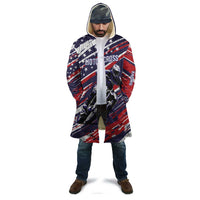 Personalized Patriotic Motocross Cloak with USA Flag Colors – Dirt Bike Racing Design - Wonder Print Shop